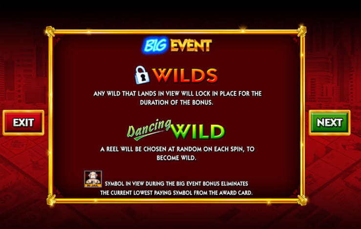 Monopoly slots info