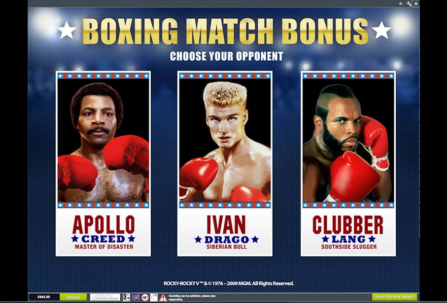 Boxing Match Bonus – Rocky Slot