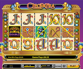 Screenshot from the slot Cleopatra