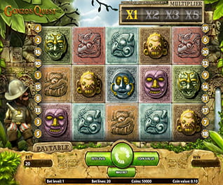 Screenshot from the slot Gonzo's Quest
