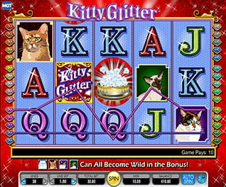 Screenshot from the slot Kitty Glitter