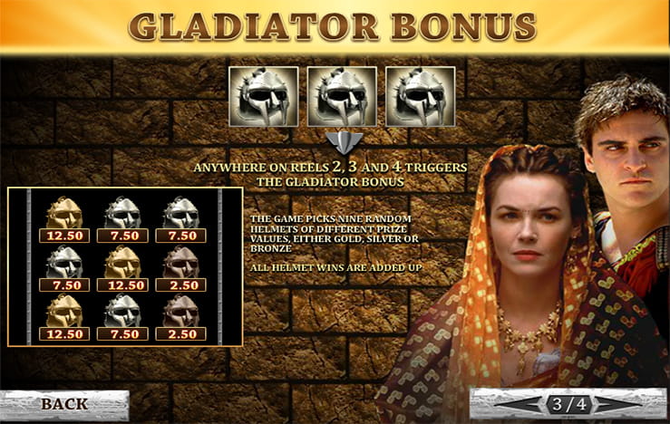 Gladiator bonus of the slot Gladiator