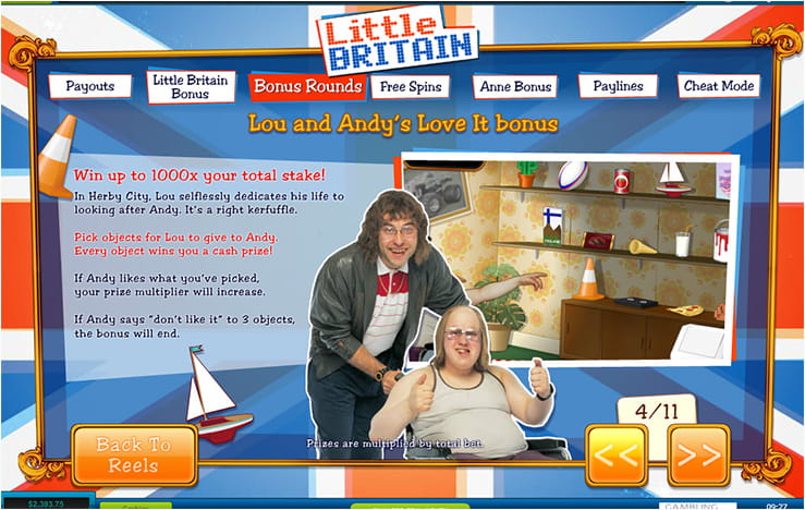 Lou and Andy's Bonus Round – Little Britain Online Slot