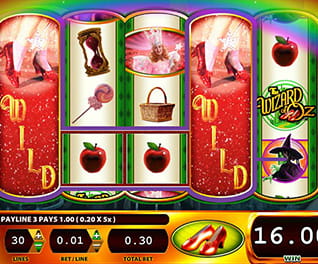 Screenshot from the slot The Wizard of Oz